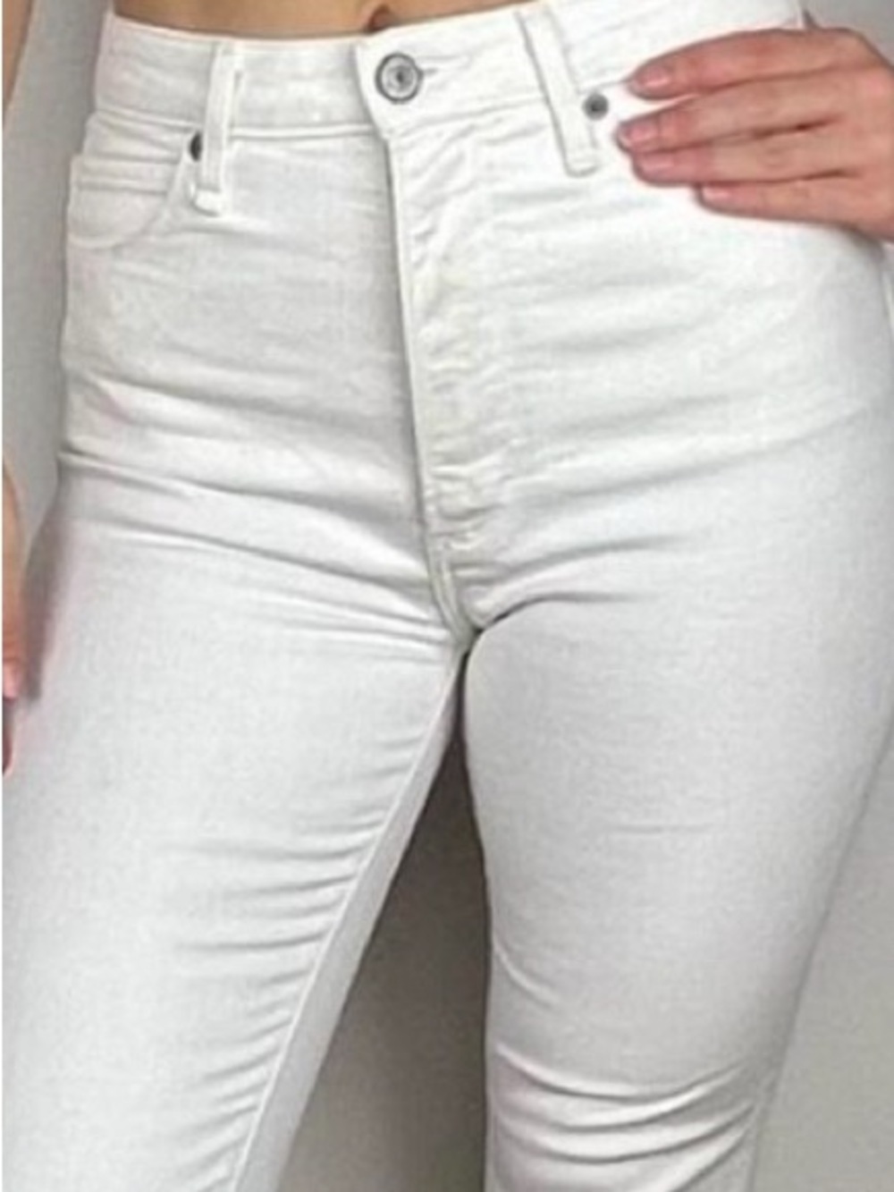 ABERCROMBIE & FITCH white skinny jeans